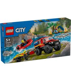 Lego City - Feuerwehrgeländewagen Mit Rettungsboot