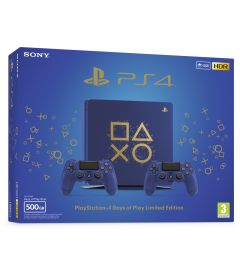 PS4 500GB Slim + 2 Dualshock (Days of Play Limited Edition, E Chassis)