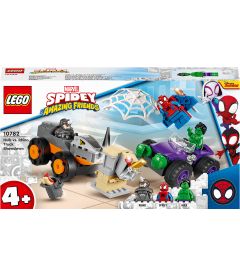 Lego Spidey Amazing Friends - Hulks Und Rhinos Truck-Duell