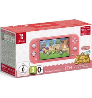 Nintendo Switch Lite (Koralle) + Animal Crossing New Horizons