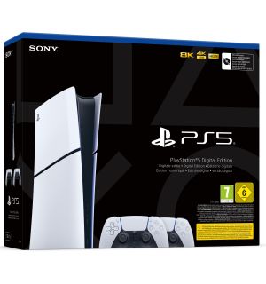 PlayStation 5 Slim + 2 Controller Dualsense (Digital Edition, D Chassis)