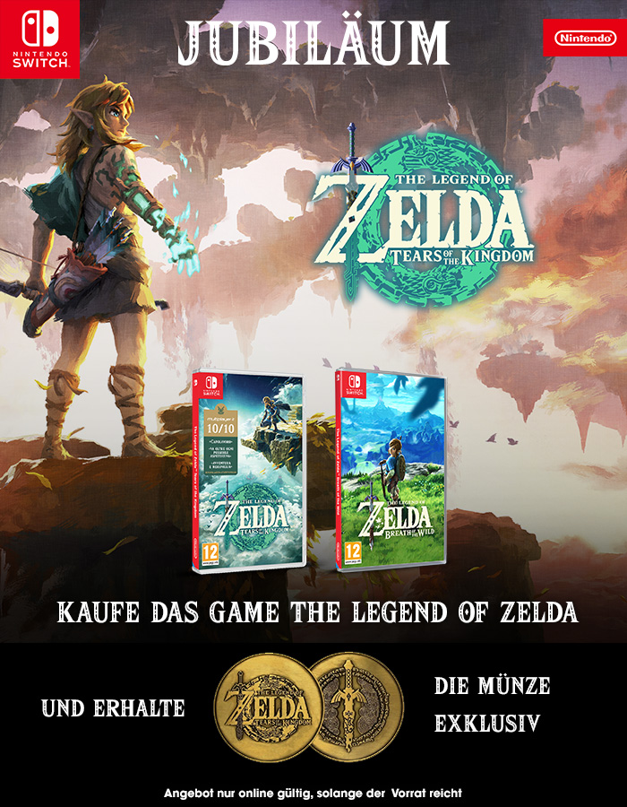 Kaufe ein Zelda-Spiel und erhalte die exklusive Münze!